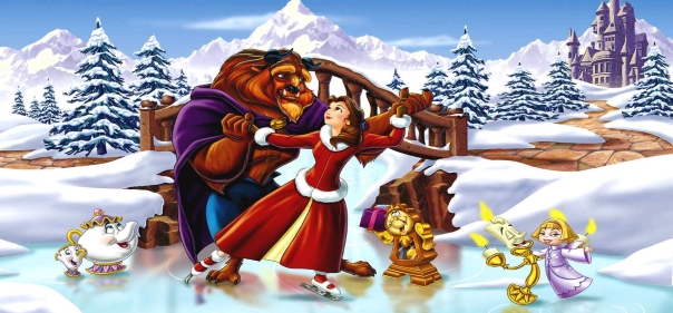 Список лучших мультипликационных фэнтези для просмотра перед Новым годом и на новогодних каникулах: Красавица и чудовище: Чудесное Рождество (1997)